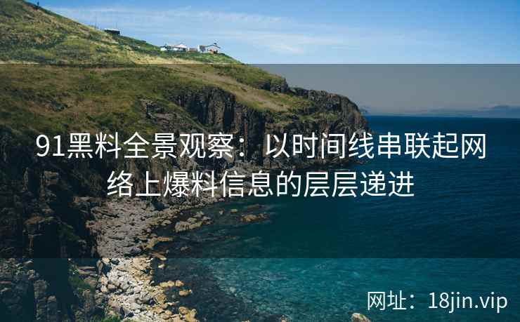 91黑料全景观察：以时间线串联起网络上爆料信息的层层递进