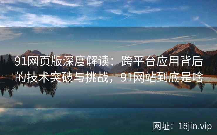 91网页版深度解读：跨平台应用背后的技术突破与挑战，91网站到底是啥
