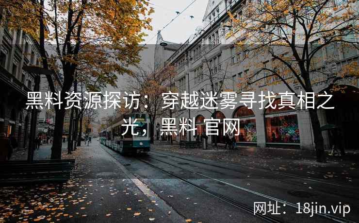 黑料资源探访：穿越迷雾寻找真相之光，黑料 官网