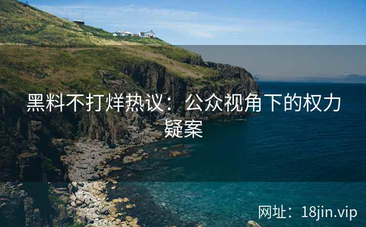 黑料不打烊热议：公众视角下的权力疑案