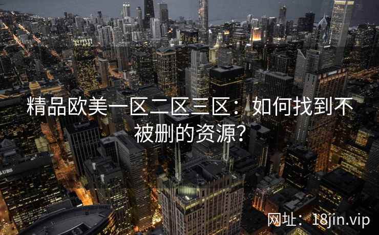 精品欧美一区二区三区：如何找到不被删的资源？